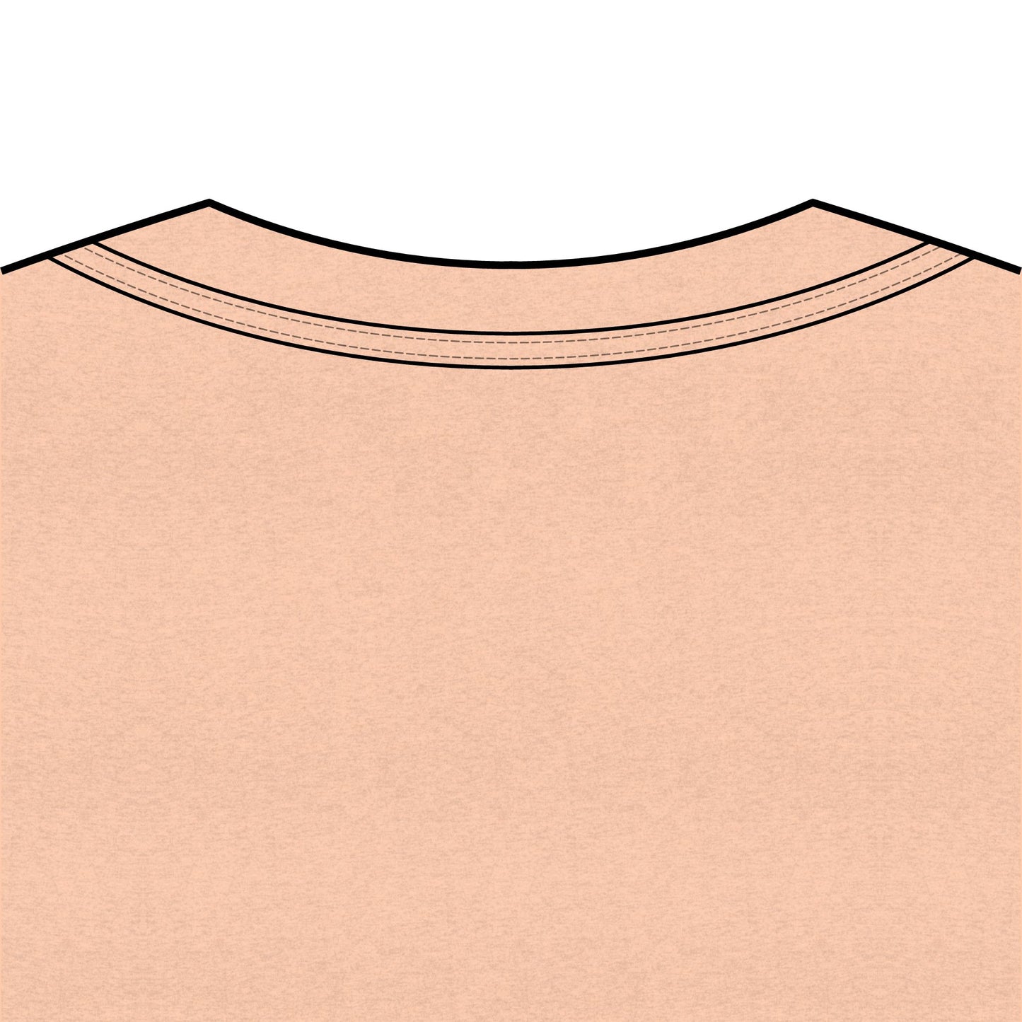 Morel Mushroom Illustration V-Neck Tee